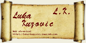 Luka Kuzović vizit kartica